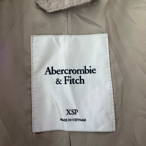 Abercrombie & Fitch Tan/Beige Trench Peacoat Jacket. Great condition. Sz XSP - Picture 3 of 3